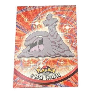Muk Pokemon Card Topps #89 TV Animation Edition Series Blue Logo